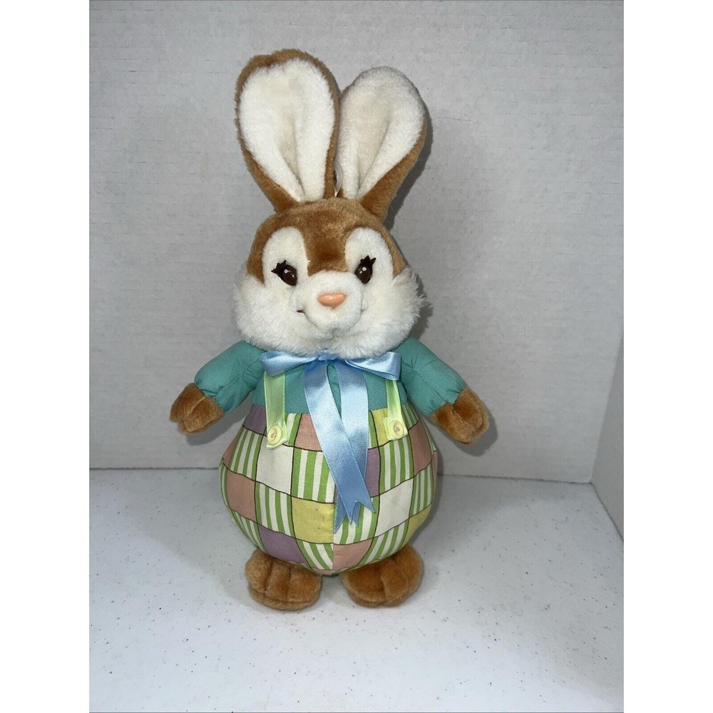 Vintage American Greetings Bloomer Bunny 1989 Plush Rabbit Easter 12"